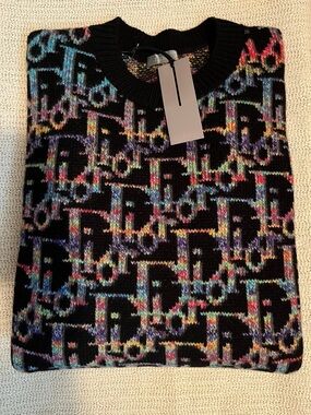 DIOR Oblique Jacquard Sweater (Size: XXXL) - New with Tags and Authentic
